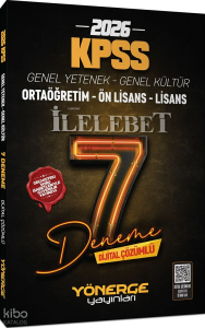 Yönerge Yayınları 2026 KPSS Genel Yetenek Genel Kültür İlelebet 7 Deneme