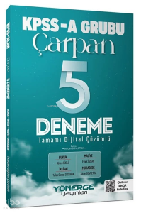 Yönerge Yayınları KPSS A Grubu Çarpan 5 Deneme Çözümlü