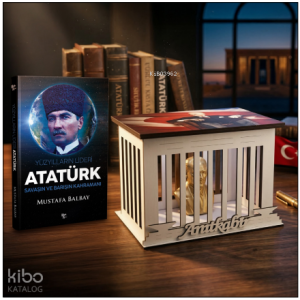Yüzyılların Lideri Atatürk ve Atatürk Büstlü Ahşap Anıtkabir Işıklı Maket