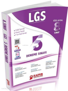 Zafer Yayınları 8.Sınıf Lgs 5'Li Deneme Sınavı