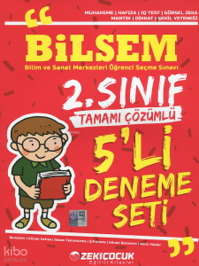 Zeki Çocuk 2. Sınıf Bilsem 5'li Deneme Seti