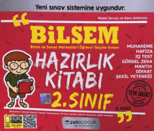 Zekiçocuk Eğitici Kitaplar 2. Sınıf Bilsem Hazırlık Kitabı