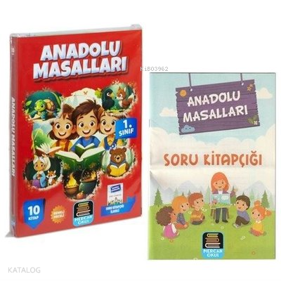 1. Sınıf Anadolu Masalları Okuma Seti - 10 Kitap Takım + Soru Kitapçığı İlaveli