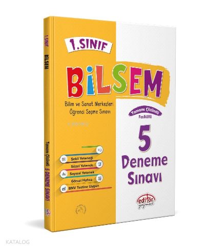 1. Sınıf Bilsem Tamamı Çözümlü 5 Fasikül Deneme Sınavı