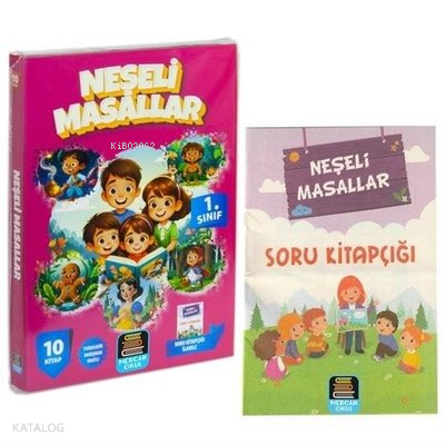 1. Sınıf Neşeli Masallar Okuma Seti - 10 Kitap Takım - Değendirme Kitapçığı İlaveli