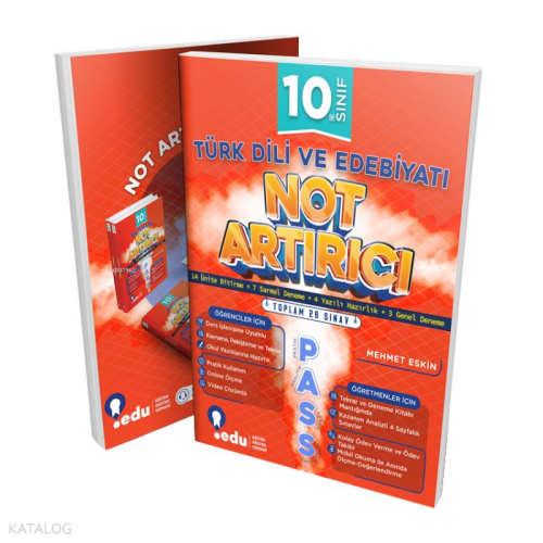 10. Sınıf Türk Dili ve Ed. PASS Not Artırıcı
