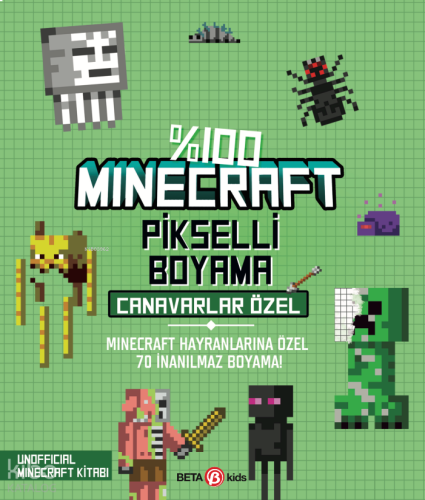 %100 Minecraft Pikselli Boyama - Canavarlar Özel