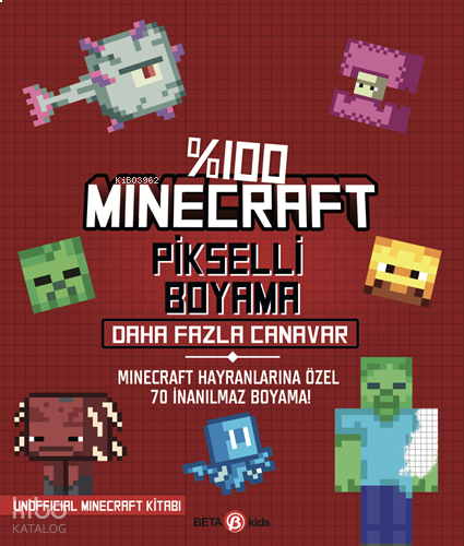 %100 Minecraft Pikselli Boyama - Daha Fazla Canavar
