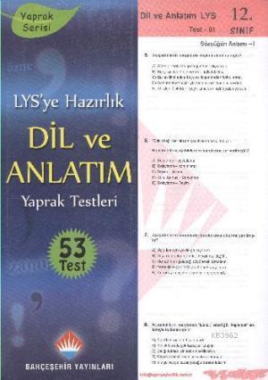 12.Sınıf YGS-LYS Dil ve Anlatım Yaprak Test; Yaprak Serisi - 53 Test