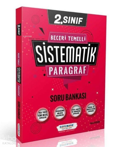 2. Sınıf Beceri Temelli Sistematik Paragraf Soru Bankası