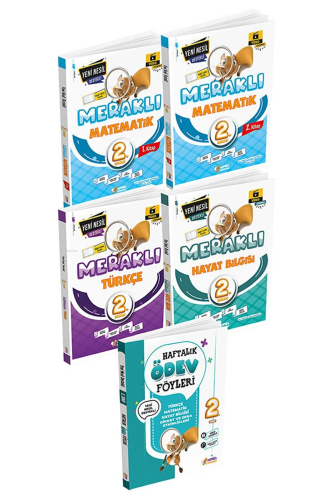 2. Sınıf  Meraklı Öğretim Seti (Türkçe, Matematik, Hayat Bilgisi, Ödev Föyü)
