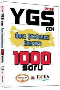 2015 YGSden Önce Çözülmesi Gerken 1000 Soru 2015