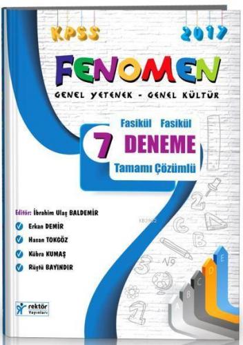 2017 KPSS Genel Yetenek Genel Kültür Tamamı Çözümlü 7 Fasikül Deneme
