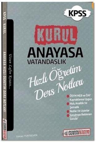 2018 KPSS Anayasa Vatandaşlık Hızlı Öğretim Ders Notları