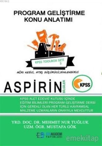 2018 KPSS Aspirin Bilgiler Program Geliştirme Konu Anlatımı - Toolbox Seti 3