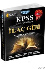 2018 KPSS Lise Ön Lisans İlaç Gibi Yaprak Test