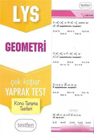 2018 LYS Geometri Konu Tarama Yaprak Testleri