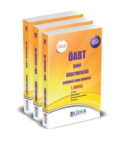 2018 ÖABT Sınıf Öğretmenliği Çözümlü Soru Bankası Modüler Set (3 Kitap)
