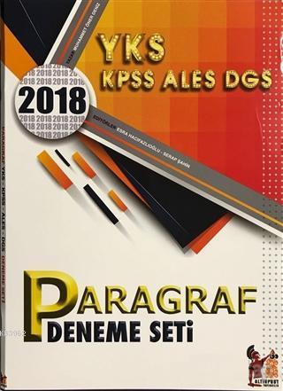2018 YKS KPSS ALES DGS Paragraf Deneme Seti
