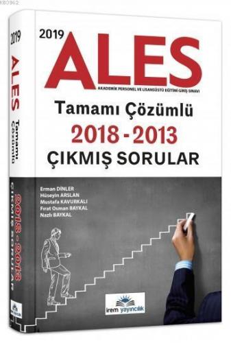 2019 ALES Tamamı Çözümlü Çıkmış Sorular İrem Yayıncılık