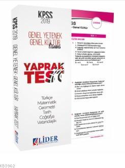 2019 Genel Kültür Genel Yetenek ( Türkçe - Matematik - Vatandaşlık ) Çek Kopar Yaprak Test
