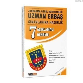 2019 Jandarma Genel Komutanlığı Uzman Erbaş Sınavlarına Hazırlık Açıklamalı 7 Deneme Sınavı