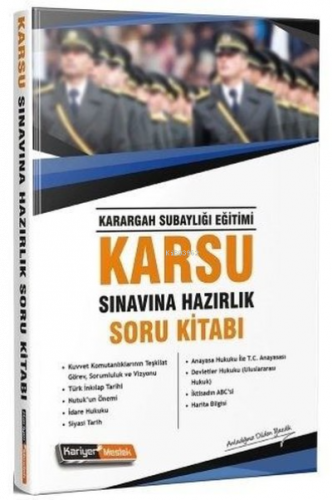 2019 Karsu Karargah Subaylığı Sınavına Hazırlık Soru Kitabı