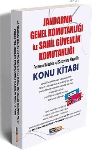 2020 Jandarma Genel Komutanlığı ile Sahil Güvenlik Komutanlığı; Personel Meslek İçi Sınavlara Hazırlık Konu Kitabı