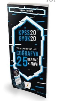 2020 KPSS Coğrafya 25 Deneme Sınavı Dijital Çözümlü