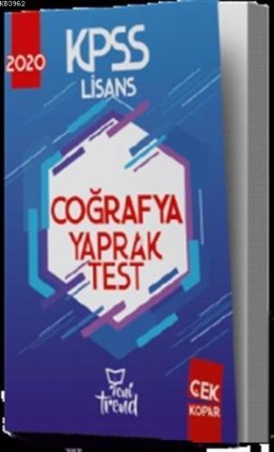 2020 KPSS Coğrafya Yaprak Test