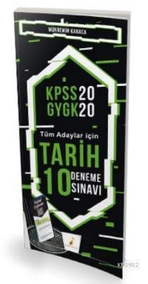 2020 KPSS Tarih 10 Deneme Sınavı Dijital Çözümlü