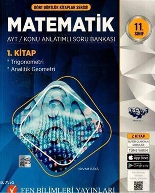 2021 11. Sınıf Dört Dörtlük Kitaplar Serisi Matematik AYT Konu Anlatımlı Soru Bankası ( 4 Kitap Set )