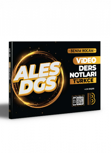 2021 ALES DGS Türkçe Video Ders Notları Benim Hocam Yayınları