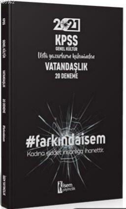 2021 KPSS Genel Kültür Vatandaşlık 20 Deneme İsem Yayıncılık