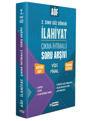 2022 AÖF İlahiyat 2. Sınıf Güz Dönemi Çıkmış Soru Arşivi Tamamı Çözümlü