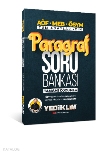 2022 AÖF MEB ÖSYM Tüm Adaylar İçin Paragraf Tamamı Çözümlü Soru Bankası