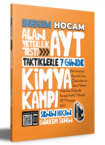 2022 AYT 7 Günde Kimya Kampı Benim Hocam Yayınları