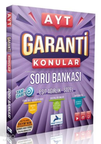 2022 AYT Eşit Ağırlık - Sözel Garanti Konular Soru Bankası