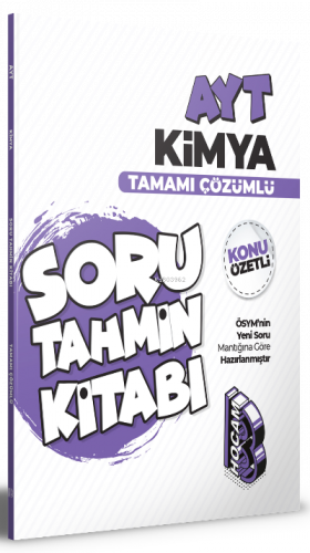 2022 AYT Kimya Konu Özetli ve Tamamı Çözümlü Soru Tahmin Kitabı