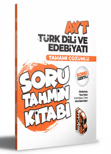 2022 AYT Türk Dili ve Edebiyatı Konu Özetli ve Tamamı Çözümlü Soru Tahmin Kitabı