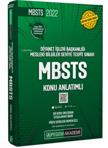 2022 Diyanet İşleri Başkanlığı Mesleki Bilgiler Seviye Tespit Sınavı MBSTS Konu Anlatımlı