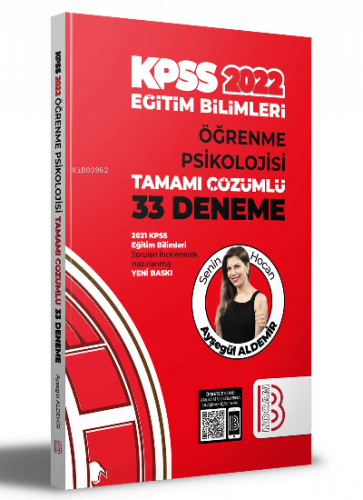 2022 Eğitim Bilimleri Öğrenme Psikolojisi Tamamı Çözümlü 33 Deneme