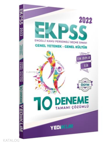 2022 EKPSS Tüm Adaylar Tamamı Çözümlü 10 Deneme