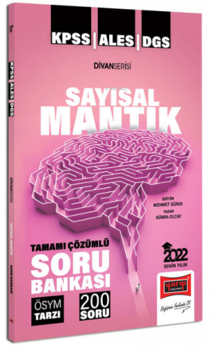 2022 KPSS ALES DGS Divan Serisi Sayısal Mantık Tamamı Çözümlü Soru Bankası