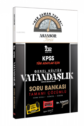 2022 KPSS Asansör Serisi Vatandaşlık Tamamı Çözümlü Soru Bankası