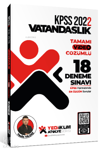 2022 KPSS Atölye Serisi Vatandaşlık Tamamı Video Çözümlü 18 Deneme Sın