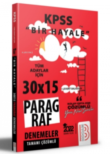 2022 KPSS Bir Hayale Serisi Paragraf Denemeleri