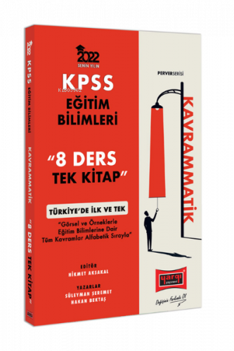 2022 KPSS Eğitim Bilimleri 8 Ders Tek Kitap Kavrammatik Konu Anlatımı