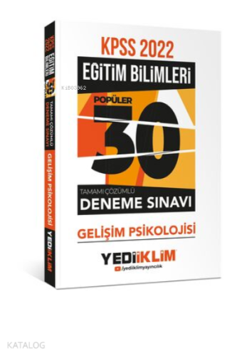 2022 KPSS Eğitim Bilimleri Gelişim Psikolojisi Tamamı Çözümlü 30 Popül