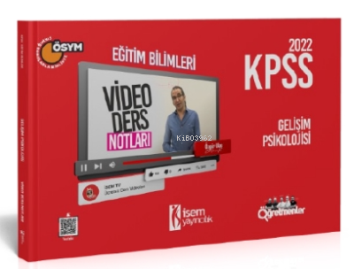 2022 KPSS Eğitim Bilimleri Gelişim Psikolojisi Video Ders Notu